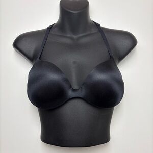 La Senza Body Kiss Push-Up Bra, Black Strappy Cage Back Side 34A